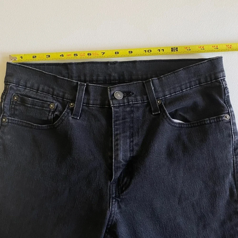 Levi's 511 Slim Fit Jeans Mens 32x30 Washed Black Denim